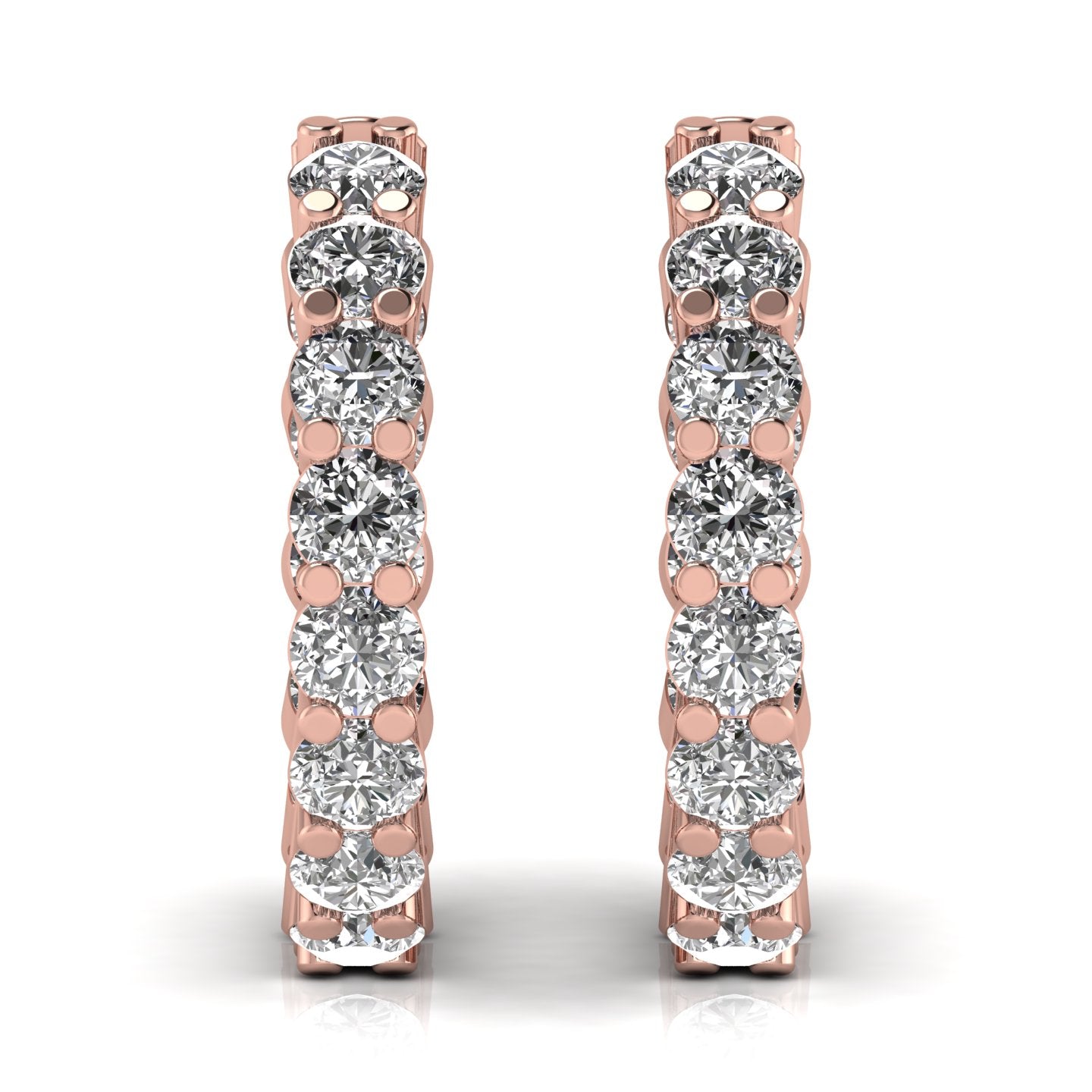 1.6 Carat Round Cut Diamonds Stud Earring