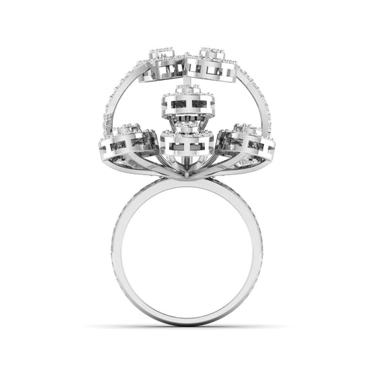 Cluster Set Diamond Ring