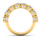 Oval Diamond Channel Setting Half Eternal Ring