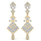 Royal Style Round Cut Diamond Dangler Earring