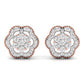 Twisted Floral Lab Grown Diamond Studs Earring