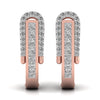 Round Cut Diamonds Halo Earring