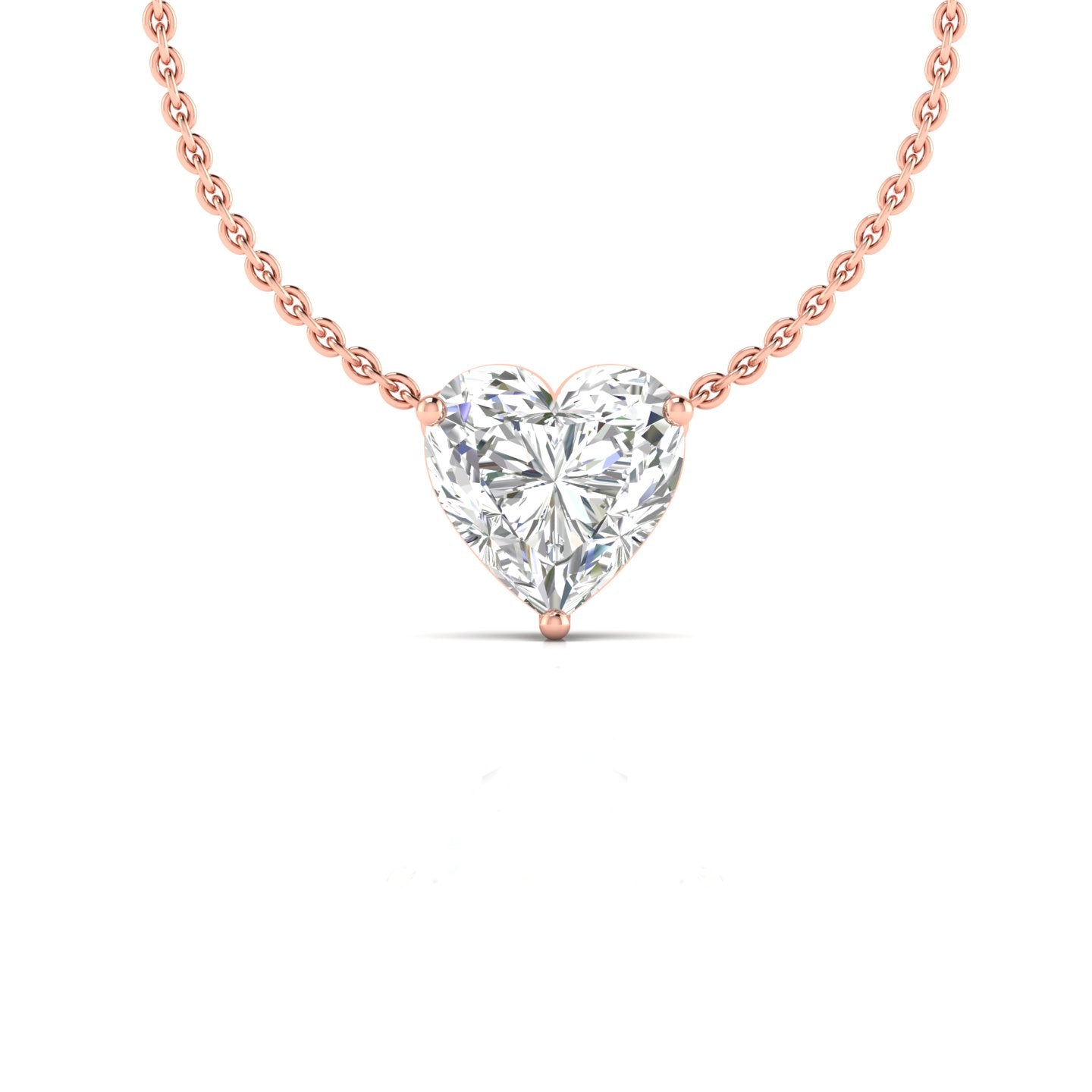 2.02 Carat Solitaire Heart Shape Diamond Pendant