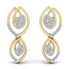 Teardrop Diamond Stud Earrings