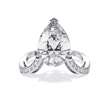 Buy Pear Solitaire Casual Diamond Ring at Ivana Jewels Best lab grown diamond jewellery brand