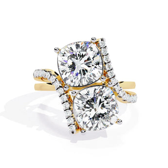 Buy Premium Twin Diamond Eternity Ring from Ivana Jewels Best lab grown diamond jewellery brand