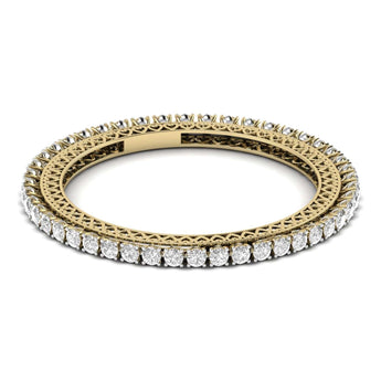 Buy Traditional Diamond Bangle Online from Ivana Jewels Best lab grown diamond jewellery brand