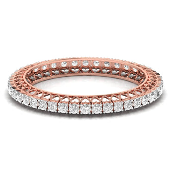 Buy Gold Diamond Bangle Online from Ivana Jewels Best lab grown diamond jewellery brand