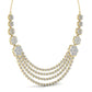 Layered Round Cut Diamonds Party Wear Necklace