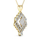 Pear, Marquise & Round Cut Diamonds Pendant For Her