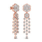 Round Cut Diamonds Dangler Earring