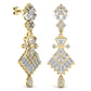 Royal Style Round Cut Diamond Dangler Earring