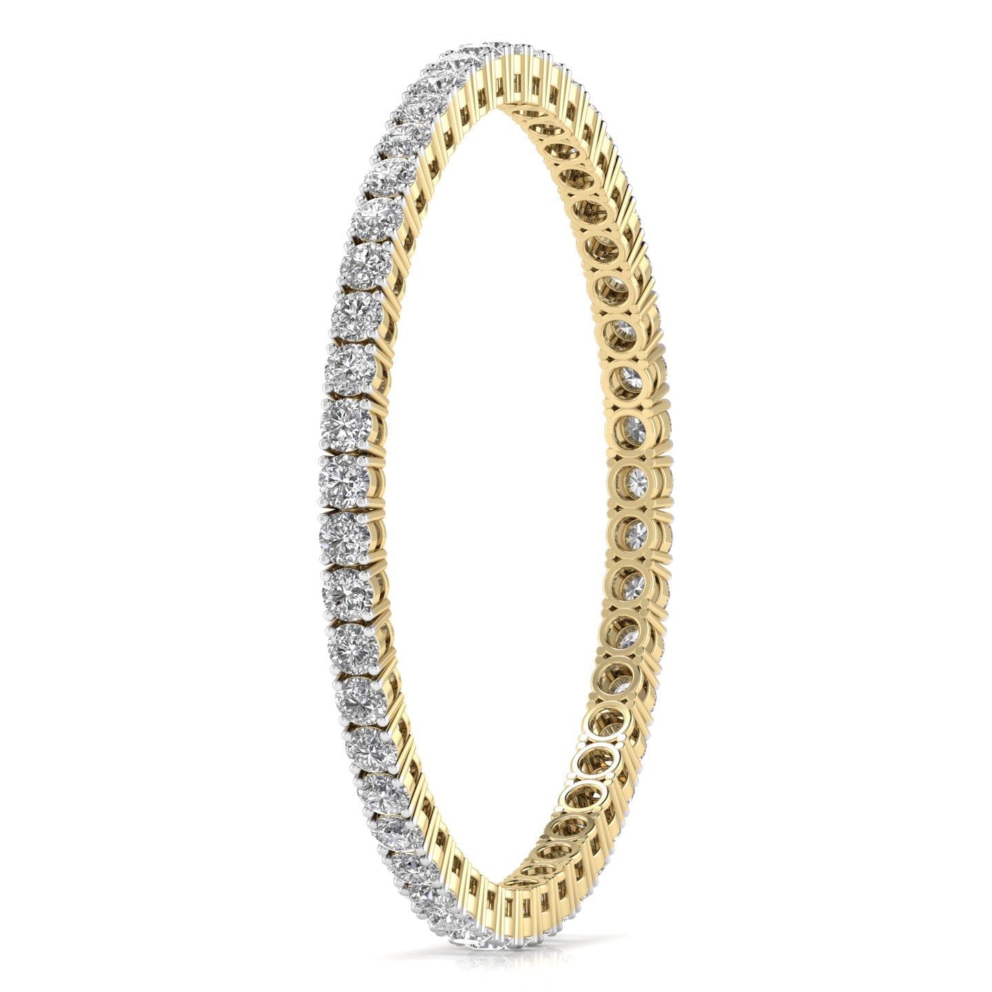 Sublime Round Cut Diamonds Bangle