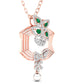 Fancy Pear Cut Emerald Diamond Stunning Pendant