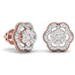 Twisted Floral Lab Grown Diamond Studs Earring