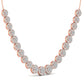 Gorgeous Concentric Studded Diamond Necklace