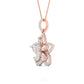 Fancy & Round Cut Diamonds Blossom of Brilliance Pendant