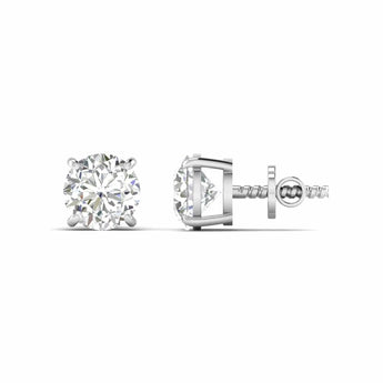 Buy 5 Carat Round Cut Diamond Stud Earring from Ivana Jewels Best lab grown diamond jewellery brand