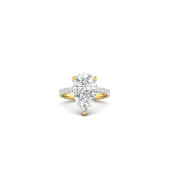 5 Carat Pear Diamond Engagement Ring Ivana Jewels