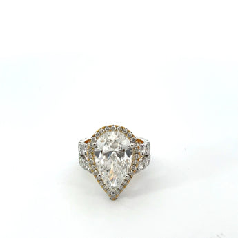 Buy Halo & Split Design Diamond Engagement Ring from Ivana Jewels Best lab grown diamond jewellery brand