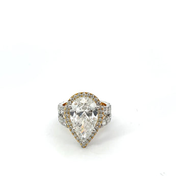 Buy Halo & Split Design Diamond Engagement Ring from Ivana Jewels Best lab grown diamond jewellery brand
