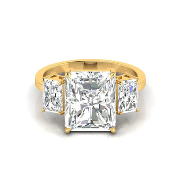 5 Carat Radiant Cut Diamond Ring Best lab grown diamond jewellery brand