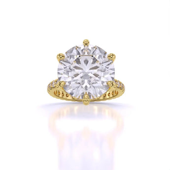 Buy Accent Diamond Engagement Ring from Ivana Jewels Best lab grown diamond jewellery brand