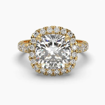 Buy Majestic Halo Diamond Engagement Ring from Ivana Jewels Best lab grown diamond jewellery brand