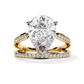 Buy Glamorous Pear Diamond Eternity Ring from Ivana Jewels Best lab grown diamond jewellery brand