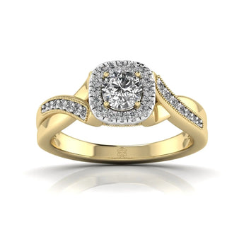 Buy 50 Pointer SolitaireDiamond Engagement Ring from Ivana Jewels Best lab grown diamond jewellery brand