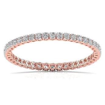 Buy Sublime Solitaire Diamond Bangle Online from Ivana Jewels Best lab grown diamond jewellery brand