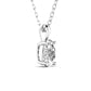 3 Carat Oval Solitaire Diamond Pendant