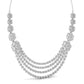 Layered Round Cut Diamonds Party Wear Necklace