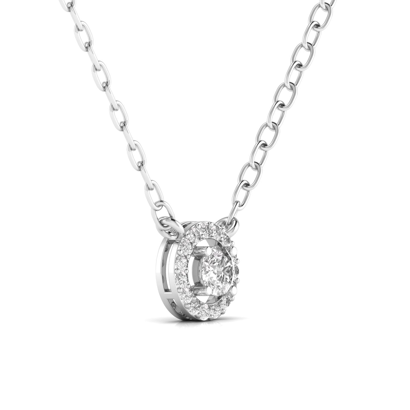 0.40 Pointer Centre Round Cut Diamond Pendant