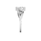 1.04 Carat Solitaire Round Cut Diamonds Halo Ring