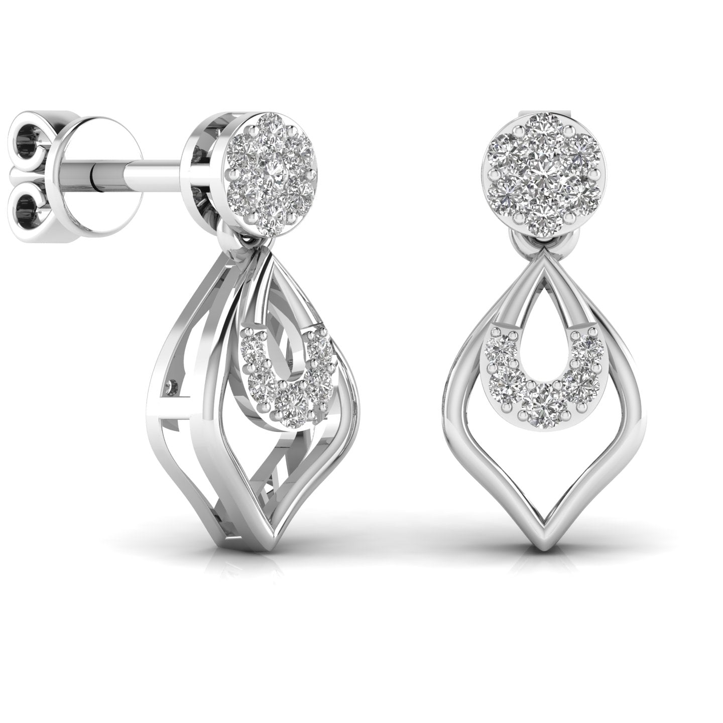 Blinging Lab Grown Diamond Earrings