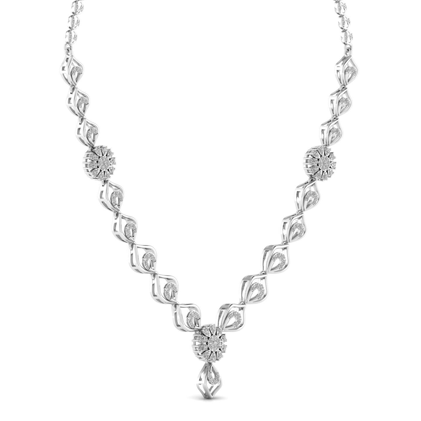 Self Love Round Cut Diamond Necklace