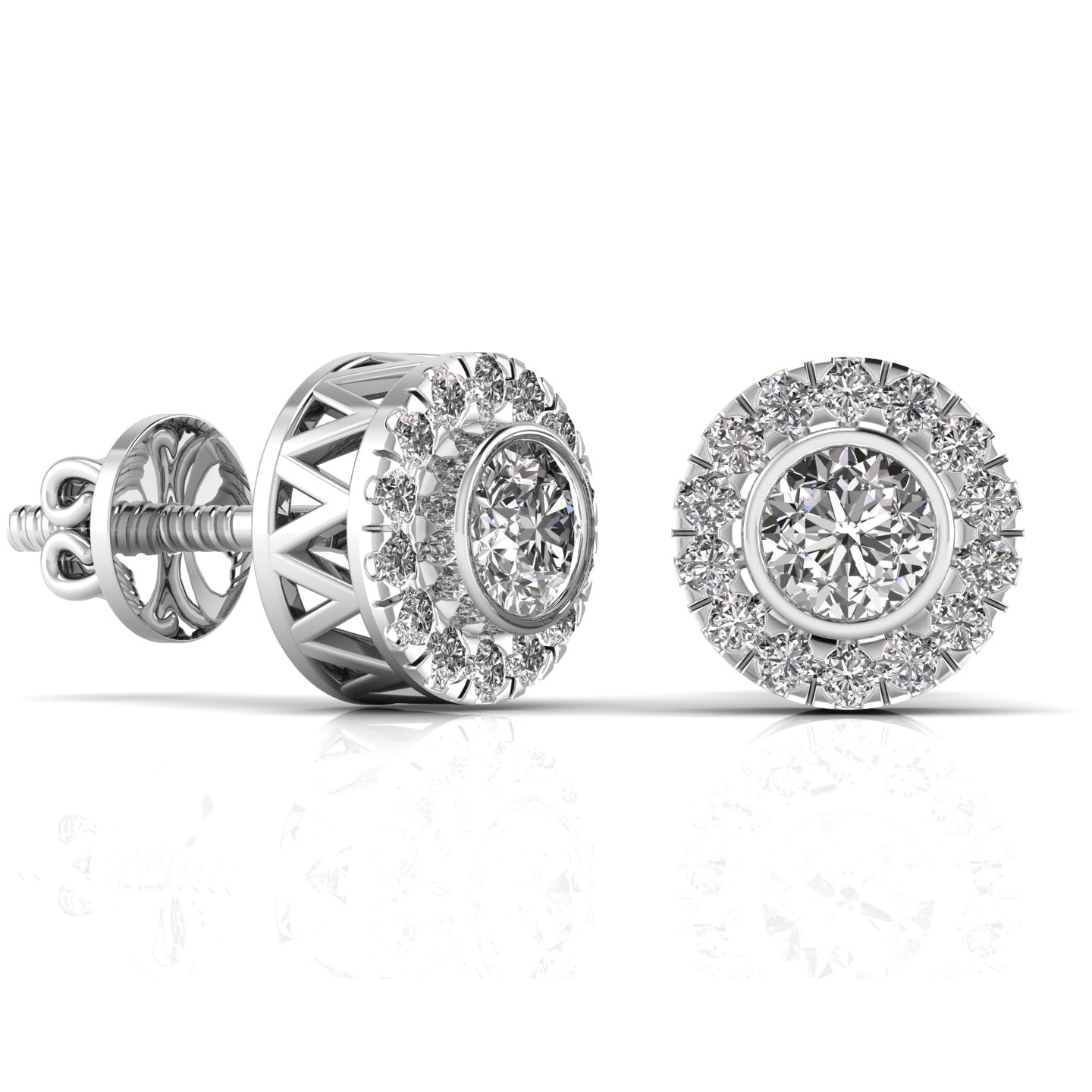 Round Cut Diamonds Studs Earring