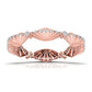 Round Cut Diamond Lab grown Fan Bangle