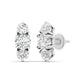 Round Cut Diamonds Triple Threat Drops Earrings