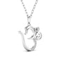 Om Pendant With Round Cut Diamond For Her