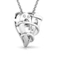 Heart Design Round Cut Diamond Premium Pendant