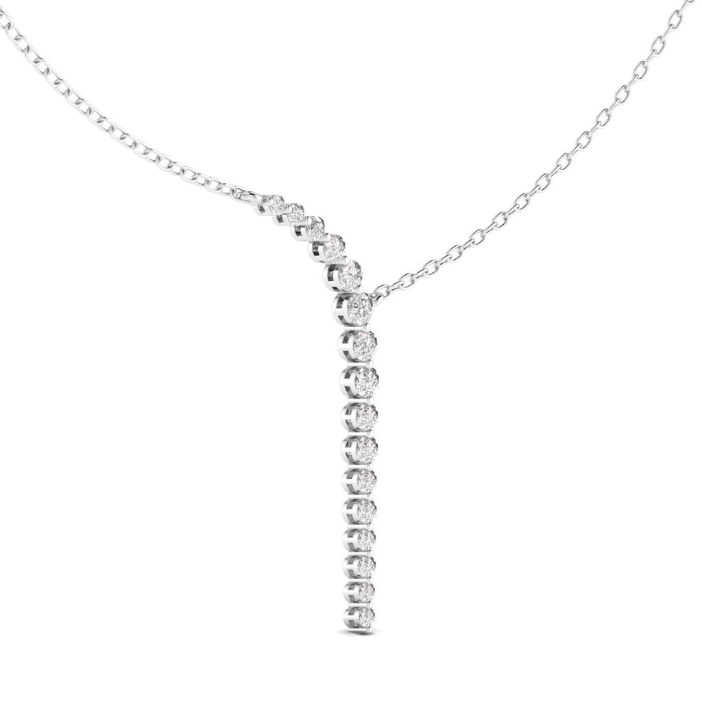 Round Diamond Fancy Everyday Wear Necklace