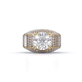 Buy Harmony Round Diamond Ring for Men from Ivana Jewels Best lab grown diamond jewellery brand