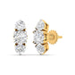 Round Cut Diamonds Triple Threat Drops Earrings