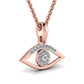 Solid Gold Evil Eye Gold Pendant