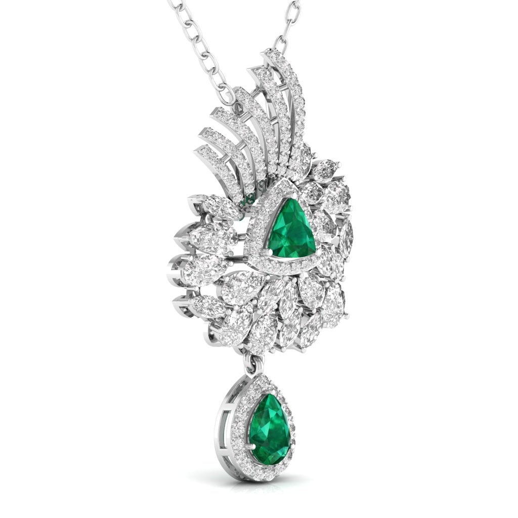 Coloured, Fancy Shape & Round Shape Diamonds Pendant