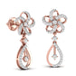 Round Cut Diamonds Dangler Earring