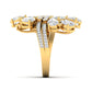 Pear-Cut Diamond Cluster Ring in  Gold