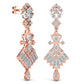 Royal Style Round Cut Diamond Dangler Earring